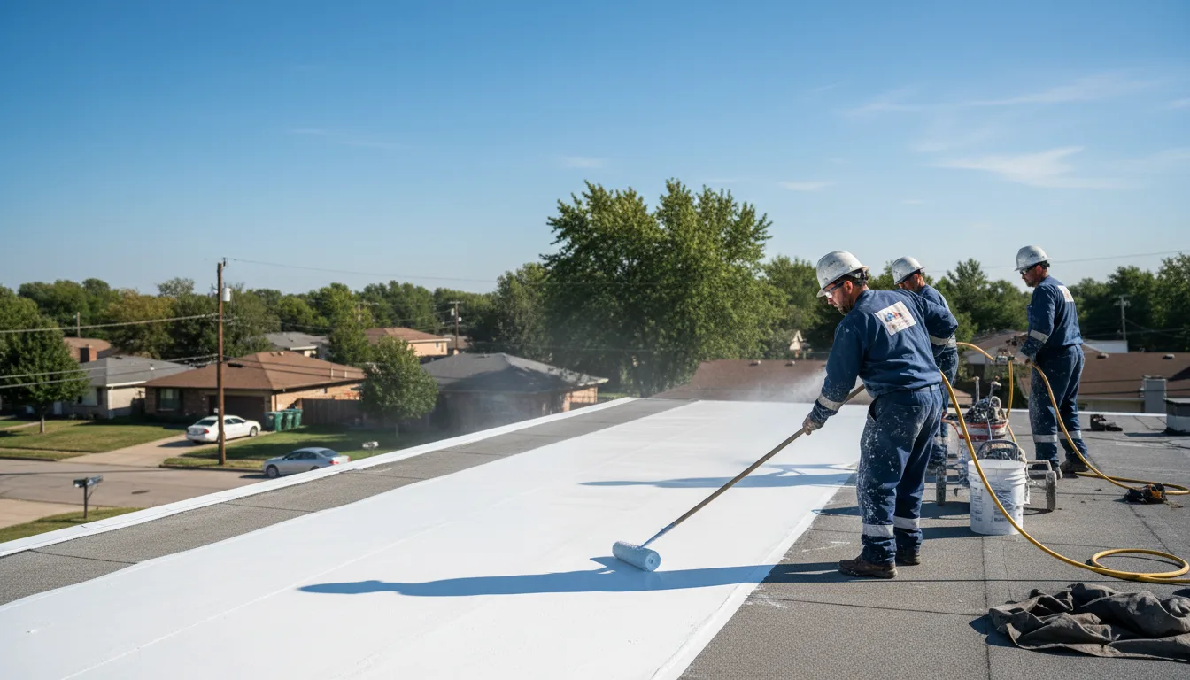 Commercial roof coating in Morris, CT near me